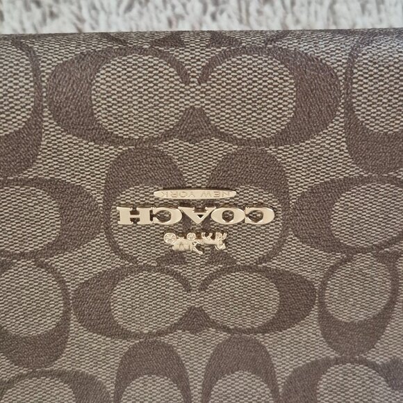 New Authentic Coach Kacey Satchel In Signature Canvas - Picture 3 of 5